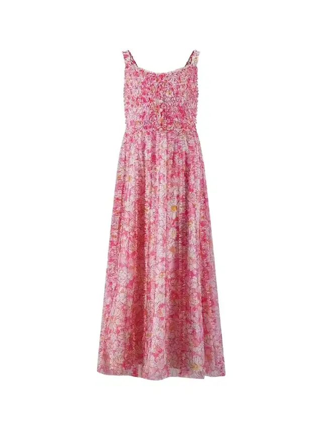 Mac Duggal Little Girl's & Girl's Floral Print Ruffled Dress - Pink Multi
