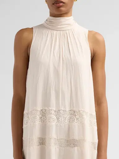 Ramy Brook Women's Samantha Tiered Lace Mini Dress - Bone - Size Large | Thumbnail 5 Ramy Brook Women's Samantha Tiered Lace Mini Dress - Bone - Size Large | Thumbnail 5