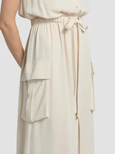 Ramy Brook Women's Payton Drawstring-Waist Sleeveless Midi-Dress - Bone - Size XL | Thumbnail 6 Ramy Brook Women's Payton Drawstring-Waist Sleeveless Midi-Dress - Bone - Size XL | Thumbnail 6