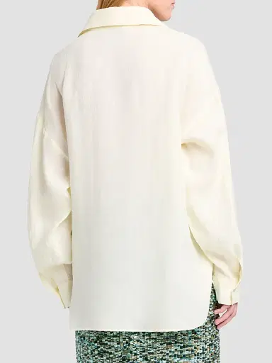 TWP Women's Something Borrowed Linen Button-Front Shirt | Thumbnail 2 TWP Women's Something Borrowed Linen Button-Front Shirt | Thumbnail 2