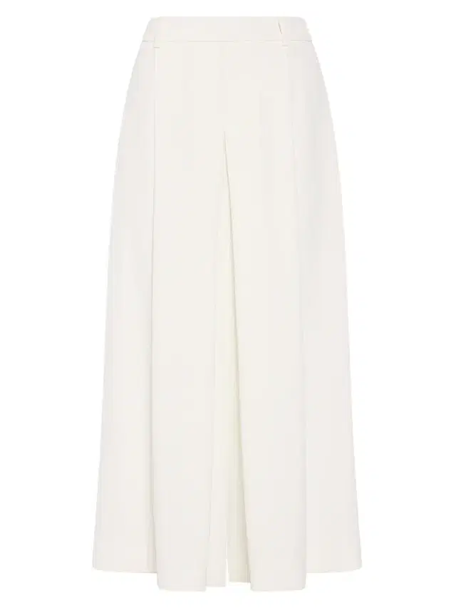 Milly Women's Layla Pleated Culottes - White