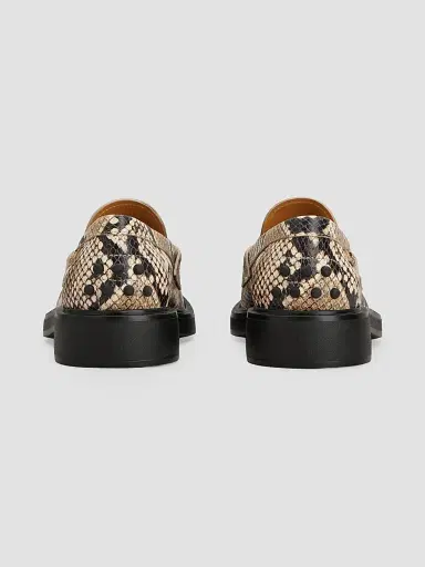 Tod's Women's Snakeskin-Print Leather Penny Loafers | Thumbnail 2 Tod's Women's Snakeskin-Print Leather Penny Loafers | Thumbnail 2