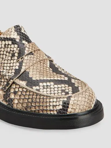 Tod's Women's Snakeskin-Print Leather Penny Loafers | Thumbnail 3 Tod's Women's Snakeskin-Print Leather Penny Loafers | Thumbnail 3