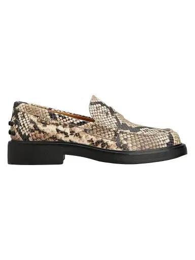 Tod's Women's Snakeskin-Print Leather Penny Loafers | Thumbnail 1 Tod's Women's Snakeskin-Print Leather Penny Loafers | Thumbnail 1