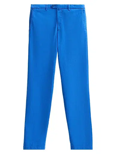 Kiton Men's Stretch Tapered Leg Flat-Front Trousers | Thumbnail 1 Kiton Men's Stretch Tapered Leg Flat-Front Trousers | Thumbnail 1