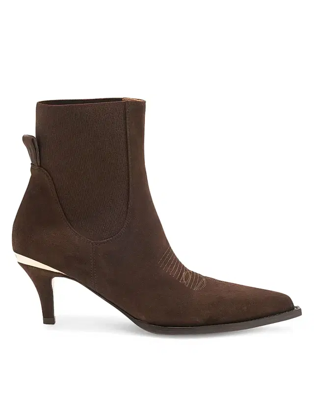 Partlow Women's Wilder 60MM Suede Ankle Boots - Moro
