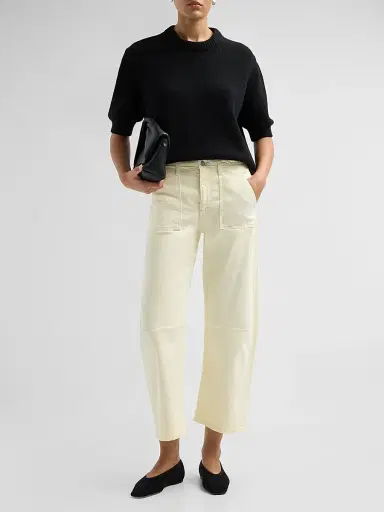 Co Women's Utility Twill Mid-Rise Pants - Camel - Size 12 | Thumbnail 2 Co Women's Utility Twill Mid-Rise Pants - Camel - Size 12 | Thumbnail 2