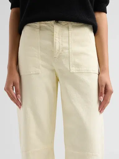 Co Women's Utility Twill Mid-Rise Pants - Camel - Size 12 | Thumbnail 5 Co Women's Utility Twill Mid-Rise Pants - Camel - Size 12 | Thumbnail 5