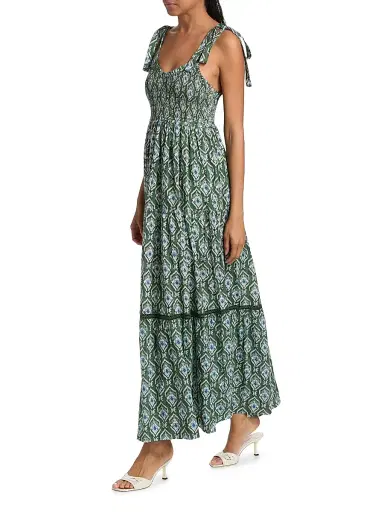 Ro's Garden Women's Reece Floral Maxi Dress - Green Indra - Size XL | Thumbnail 2