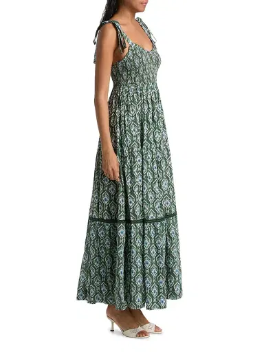Ro's Garden Women's Reece Floral Maxi Dress - Green Indra - Size XL | Thumbnail 4