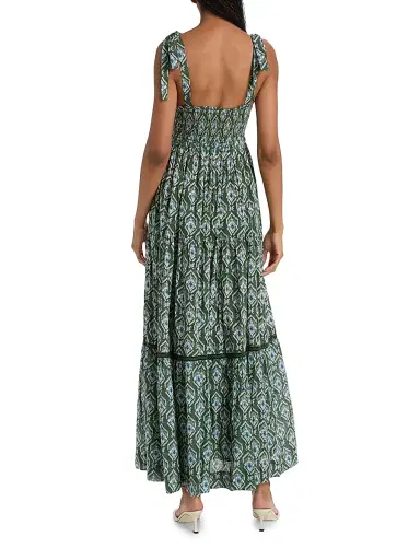 Ro's Garden Women's Reece Floral Maxi Dress - Green Indra - Size XL | Thumbnail 5