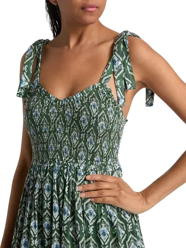Ro's Garden Women's Reece Floral Maxi Dress - Green Indra - Size XL | Thumbnail 6