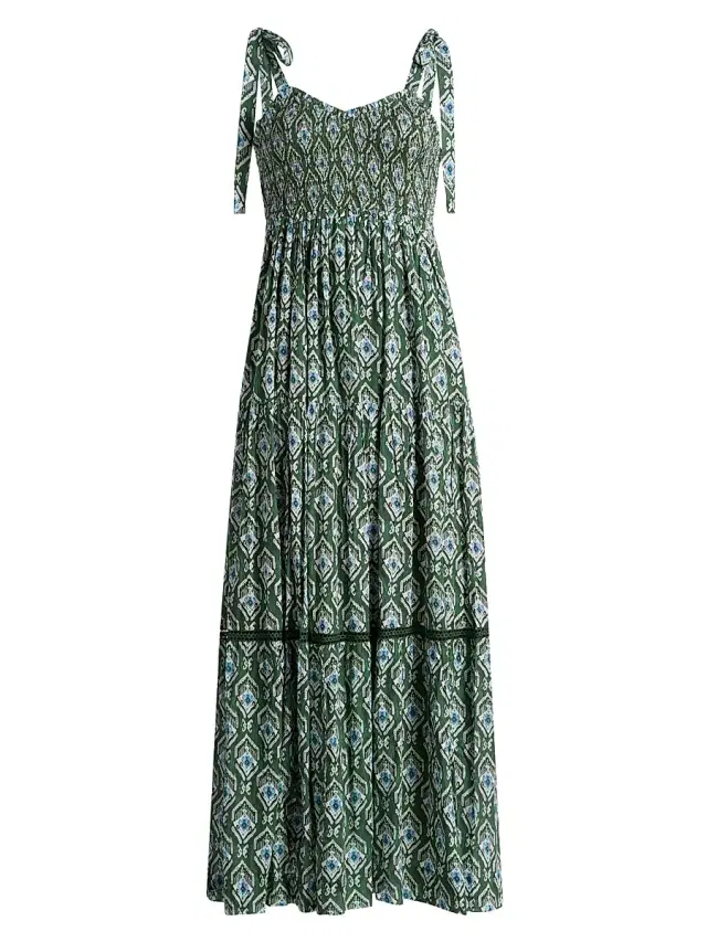 Ro's Garden Women's Reece Floral Maxi Dress - Green Indra
