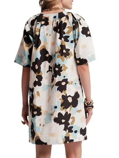 Frances Valentine Women's Virginia Printed Minidress - Blue Multi - Size Medium | Thumbnail 3 Frances Valentine Women's Virginia Printed Minidress - Blue Multi - Size Medium | Thumbnail 3