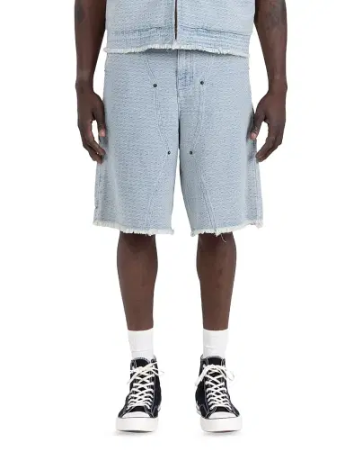 Honor The Gift Men's Raw-Edge Denim Shorts | Thumbnail 1