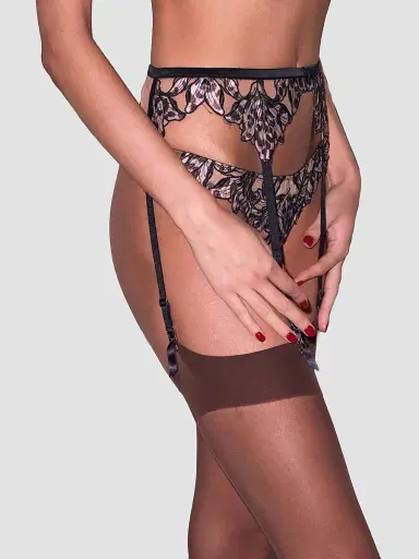 Fleur du Mal Women's Lily Embroidered Hipster Thong | Thumbnail 5 Fleur du Mal Women's Lily Embroidered Hipster Thong | Thumbnail 5