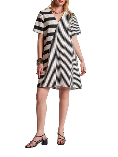 Frances Valentine Women's Schooner Splice Striped Minidress | Thumbnail 2 Frances Valentine Women's Schooner Splice Striped Minidress | Thumbnail 2