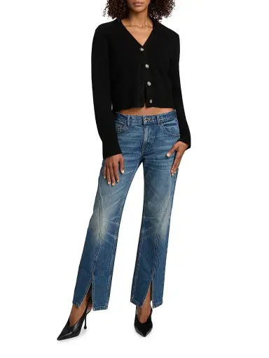 Brandon Maxwell Women's The Sloane Silk-Cashmere Sweater | Thumbnail 2