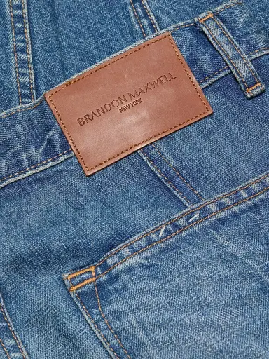 Brandon Maxwell Women's The Campbell Spiral Seam Jeans - Indigo - Size 28 | Thumbnail 7 Brandon Maxwell Women's The Campbell Spiral Seam Jeans - Indigo - Size 28 | Thumbnail 7