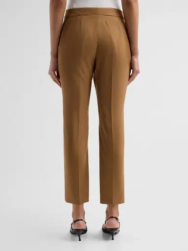 Altuzarra Women's Todd Linen-Blend Straight Pants - Saddle - Size 12 | Thumbnail 3