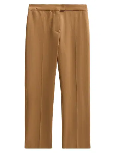 Altuzarra Women's Todd Linen-Blend Straight Pants - Saddle - Size 12 | Thumbnail 1