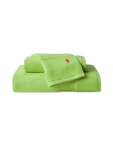 Ralph Lauren Polo Player Cotton Bath Mat - Kiwi Lime - Size Bath Mat | Thumbnail 3