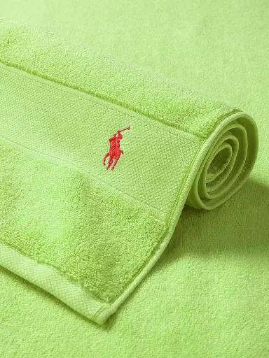 Ralph Lauren Polo Player Cotton Bath Mat - Kiwi Lime - Size Bath Mat | Thumbnail 1