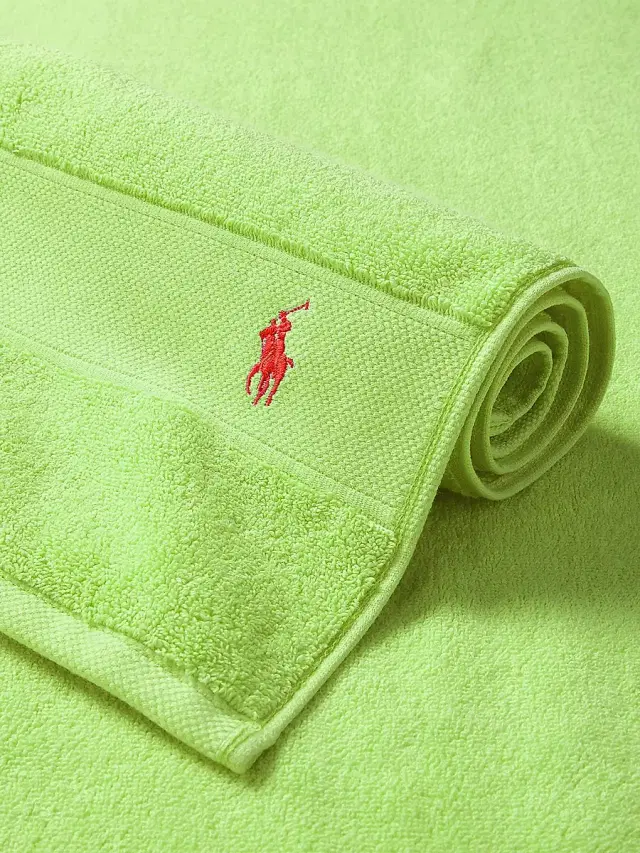 Ralph Lauren Polo Player Cotton Bath Mat - Kiwi Lime Bath Mat