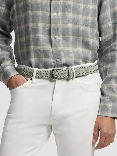 Ralph Lauren Purple Label Men's Braided Suede Belt | Thumbnail 2 Ralph Lauren Purple Label Men's Braided Suede Belt | Thumbnail 2