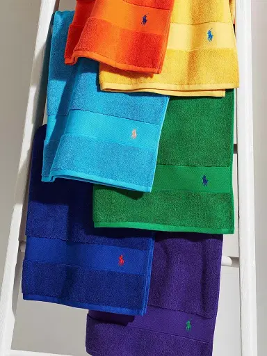 Ralph Lauren Polo Player Cotton Bath Mat - Sailing Orange - Size Bath Mat | Thumbnail 7