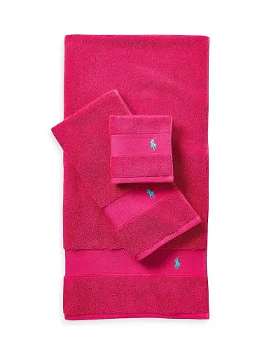 Ralph Lauren Polo Player Cotton Bath Mat - Pink Sky - Size Bath Mat | Thumbnail 2