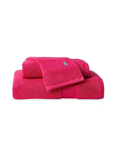 Ralph Lauren Polo Player Cotton Bath Mat - Pink Sky - Size Bath Mat | Thumbnail 3