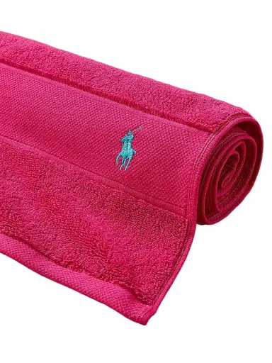 Ralph Lauren Polo Player Cotton Bath Mat - Pink Sky - Size Bath Mat | Thumbnail 1
