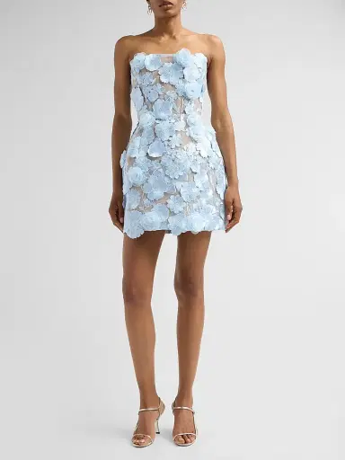 Bronx and Banco Women's Maraya Bouquet Mini Dress - Powder Blue | Thumbnail 2 Bronx and Banco Women's Maraya Bouquet Mini Dress - Powder Blue | Thumbnail 2