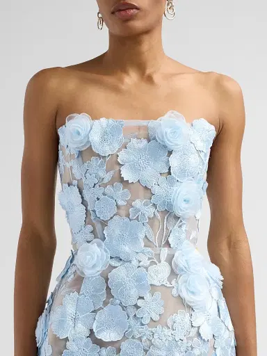 Bronx and Banco Women's Maraya Bouquet Mini Dress - Powder Blue | Thumbnail 5 Bronx and Banco Women's Maraya Bouquet Mini Dress - Powder Blue | Thumbnail 5
