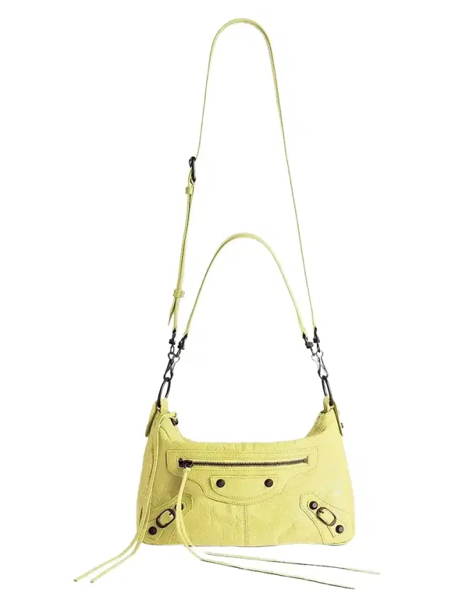 Balenciaga Women's Le City Moto Crossbody Bag - Lemonade