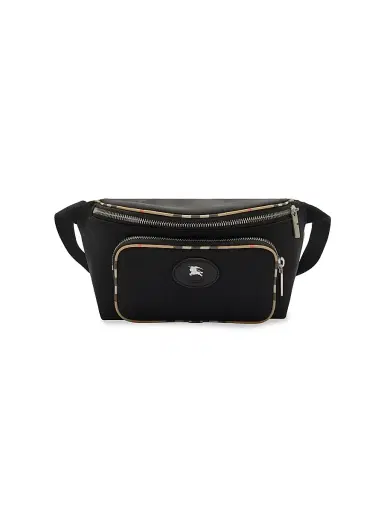 Burberry Men's EKD Stamp Check-Trim Belt Bag | Thumbnail 1