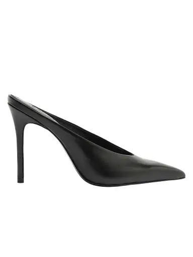 Schutz Women's Loren 100MM Leather Mules - Black | Thumbnail 1 Schutz Women's Loren 100MM Leather Mules - Black | Thumbnail 1