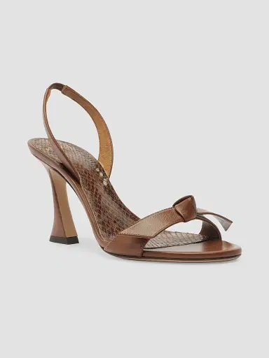 Alexandre Birman Women's Clarita 85MM Leather Slingback Sandals - Espresso - Size 10 | Thumbnail 2 Alexandre Birman Women's Clarita 85MM Leather Slingback Sandals - Espresso - Size 10 | Thumbnail 2