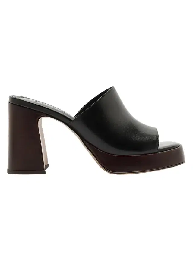 Women's Rowan 5MM Leather Block-Heel Mules - Black