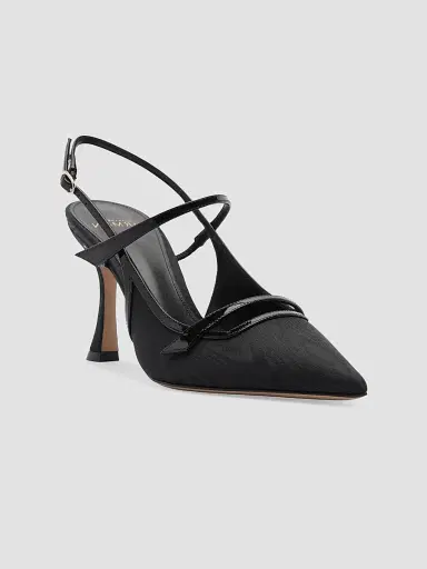 Alexandre Birman Women's Tita Moire 85MM Pumps - Black - Size 12 | Thumbnail 2