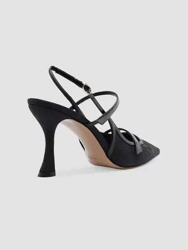 Alexandre Birman Women's Tita Moire 85MM Pumps - Black - Size 12 | Thumbnail 3