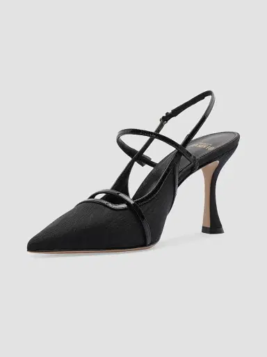 Alexandre Birman Women's Tita Moire 85MM Pumps - Black - Size 12 | Thumbnail 5