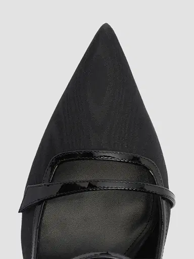 Alexandre Birman Women's Tita Moire 85MM Pumps - Black - Size 12 | Thumbnail 8