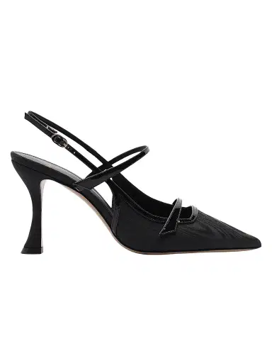 Alexandre Birman Women's Tita Moire 85MM Pumps - Black - Size 12 | Thumbnail 1