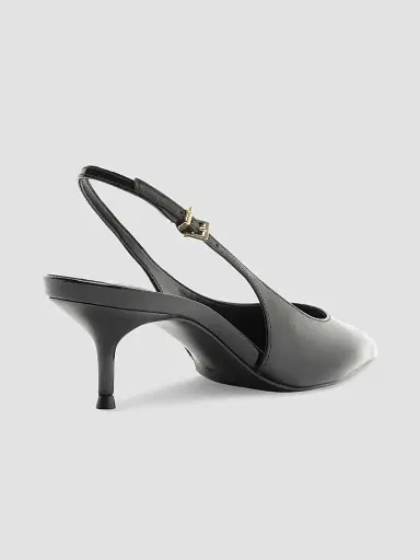 Schutz Women's Paola 65MM Patent Leather Slingback Pumps - Black - Size 11 | Thumbnail 3