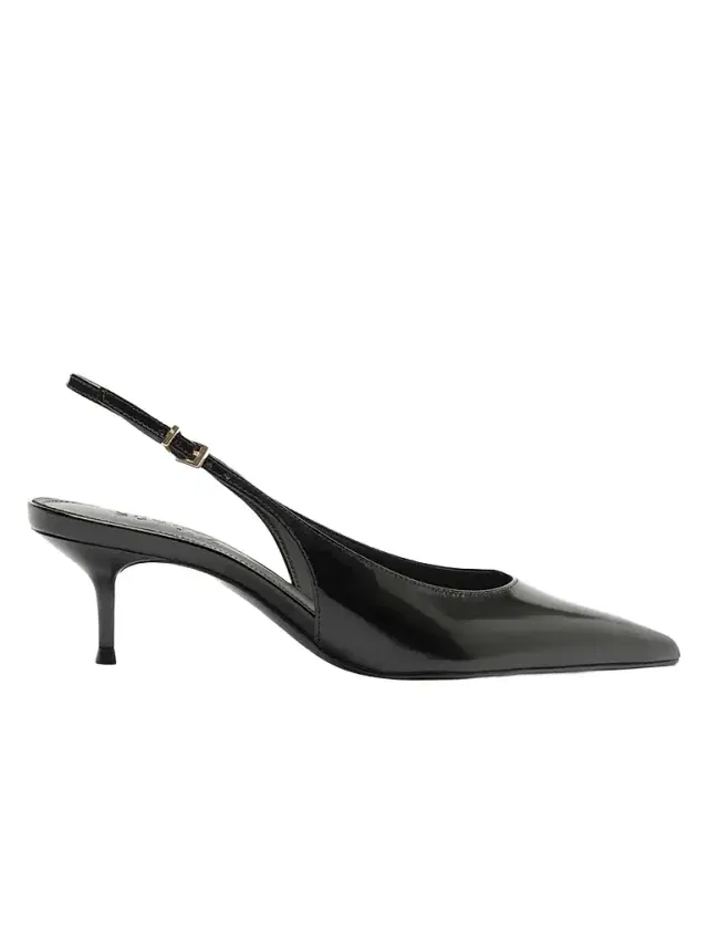 Women's Paola 65MM Patent Leather Slingback Pumps - Black