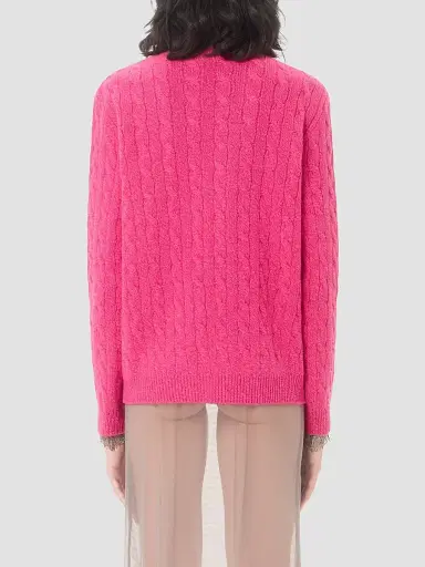 Valentino Women's Mouliné Wool Jumper | Thumbnail 5