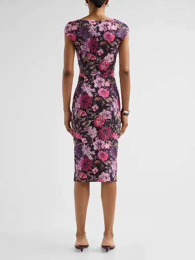 Chiara Boni La Petite Robe Women's Dids Floral Jersey Midi Dress - Danielle - Size 8 | Thumbnail 3 Chiara Boni La Petite Robe Women's Dids Floral Jersey Midi Dress - Danielle - Size 8 | Thumbnail 3