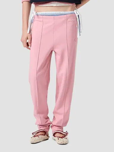 Miu Miu Women's Technical Fabric Pants - Pink | Thumbnail 2